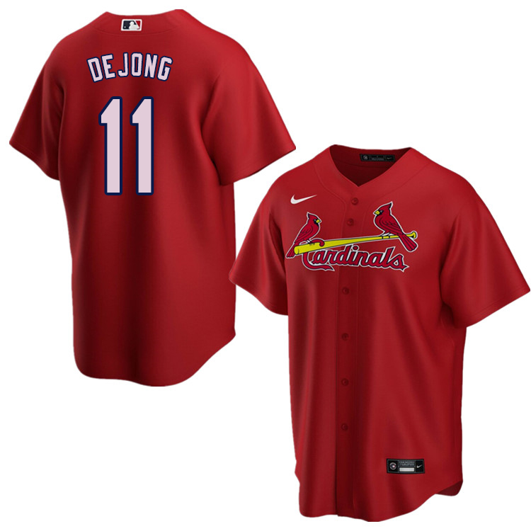 Nike Men #11 Paul DeJong St.Louis Cardinals Baseball Jerseys Sale-Red
